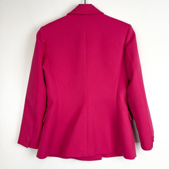 Altuzarra Italy Wool Blend Double Breasted Blazer Pant Suit Set Pink - Size 8 38 - Picture 4 of 12